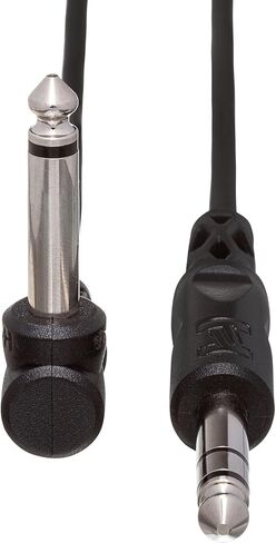 Hosa CPP-110R Unbalanced Interconnect, 1/4" TS to Right-angle 1/4" TS, 10 Feet in Kuwait