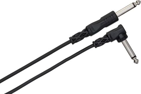 Hosa CPP-110R Unbalanced Interconnect, 1/4" TS to Right-angle 1/4" TS, 10 Feet in Kuwait