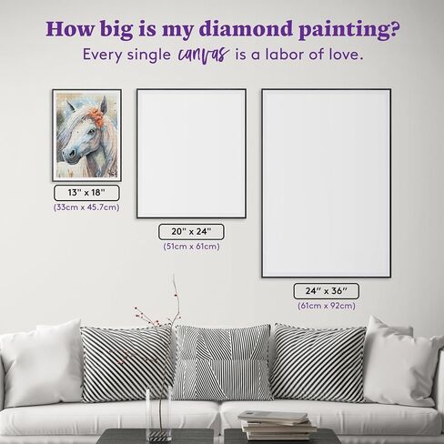 DIAMOND ART CLUB Highland Cow in Tub Diamond Painting Kit, Fun DIY Crafts for Adults, Round Diamond Art Canvas for Beginners, 13" x 13" (33cm x 33cm) in Kuwait