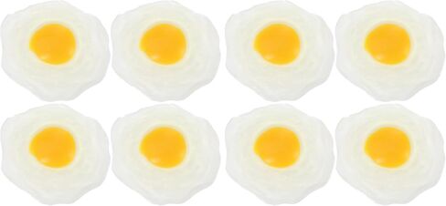 Kisangel 4Pcs Fake Fried Egg Artificial Fried Eggs Squeeze Eggs Toys for Prank Props in Kuwait