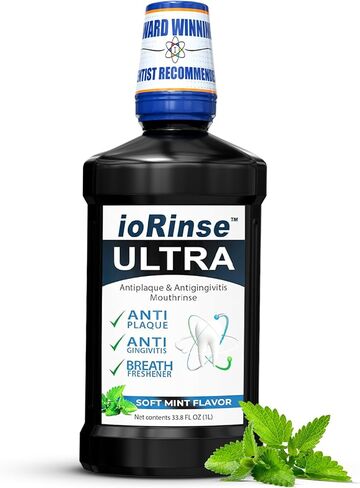 ioRinse Sore Throat Relief Professional Strength Instantly soothes inflamed throats ioRinse is Recommended by Thousands of Healthcare Professionals Because it Simply Works Better 16 oz - Pack of 2 in Kuwait