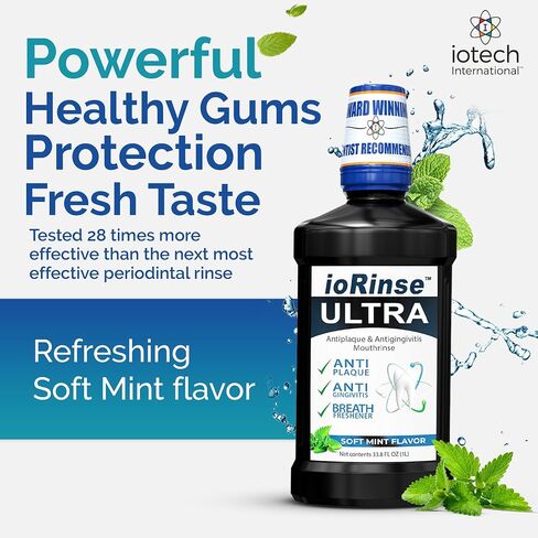 ioRinse Sore Throat Relief Professional Strength Instantly soothes inflamed throats ioRinse is Recommended by Thousands of Healthcare Professionals Because it Simply Works Better 16 oz - Pack of 2 in Kuwait