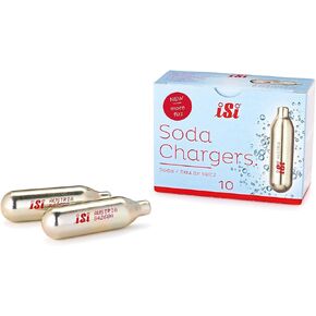 iSi NA North America CO2 Soda Siphon Charger for use with Classic Sodamaker and Soda Siphon, 10 Pack, Gold in Kuwait