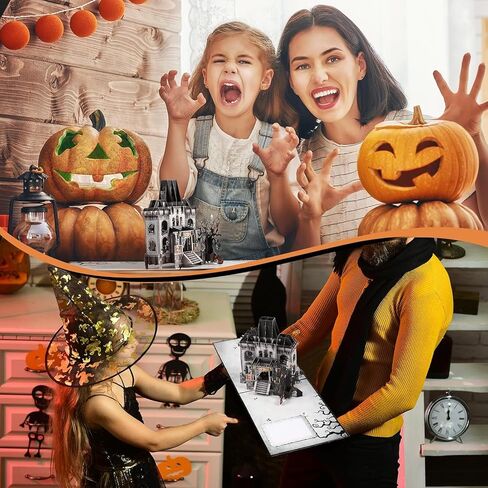 Teling Halloween Card Pop Up Paper Haunted House Greeting Card 3D Halloween Castle Card 8 x 6 Inch Included Envelope Note Tag Gothic Theme Greeting Card Happy Halloween Centerpiece Supplies in Saudi Arabia