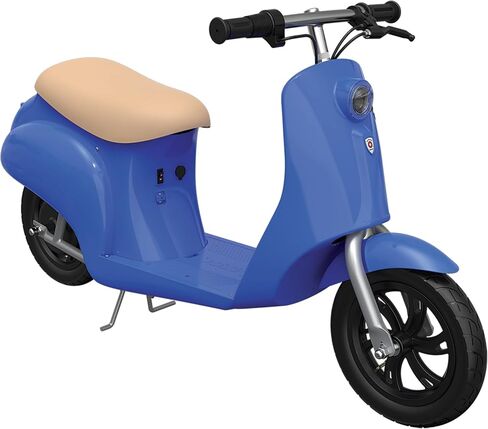 سكوتر كهربائي قديم بجيب الحلاقة 24 فولت، محرك مدفوع بسلسلة عزم دوران عالية ومزود بإطارات هوائية لعمر 13 عامًا فما فوق، أسود in Kuwait