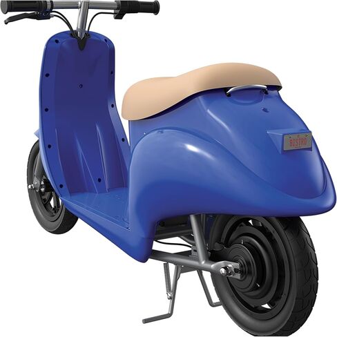 سكوتر كهربائي قديم بجيب الحلاقة 24 فولت، محرك مدفوع بسلسلة عزم دوران عالية ومزود بإطارات هوائية لعمر 13 عامًا فما فوق، أسود in Kuwait