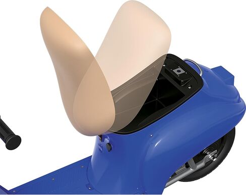 سكوتر كهربائي قديم بجيب الحلاقة 24 فولت، محرك مدفوع بسلسلة عزم دوران عالية ومزود بإطارات هوائية لعمر 13 عامًا فما فوق، أسود in Kuwait