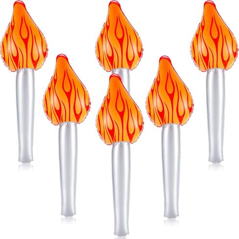3 Pieces Inflatable Torch Fun Torch Inflates for Olympic Games Medieval Luau Themed Party Sports Competitions, 16 Inches in Saudi Arabia
