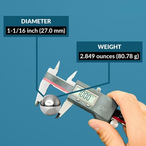 (5 قطع) PGN - 1-1/16 بوصة (27 ملم) كرات فولاذية بديلة G100-5 PCS in Saudi Arabia