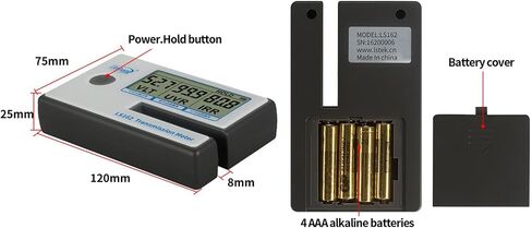 Linshang Portable Solar Test Meter, Measure Side Windshield, Window Tint and Window Film Glass, Meter Tester UV IR Rejection Spectrum Tester IR 1400nm UV 365nm VL 380nm - 760nm Full wavelength in Saudi Arabia