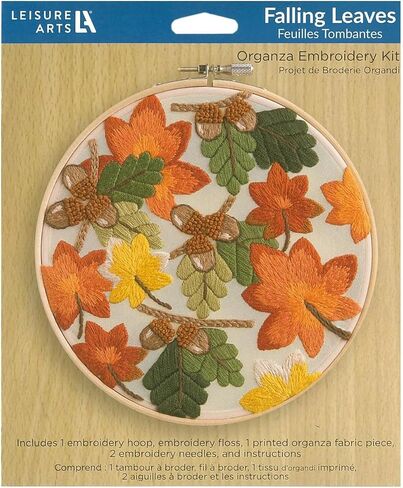 Leisure Arts Embroidery Kit 6" Dandelion - Embroidery Kit for Beginners - for Adults Cross Stitch Kits Cross Stitch Kits Beginners Patterns in Kuwait