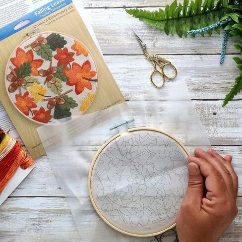 Leisure Arts Embroidery Kit 6" Dandelion - Embroidery Kit for Beginners - for Adults Cross Stitch Kits Cross Stitch Kits Beginners Patterns in Kuwait