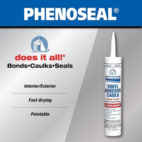 Dap 00005 6 Pack White Phenoseal Does It All Vinyl Adhesive Caulk 10-Ounce in Kuwait