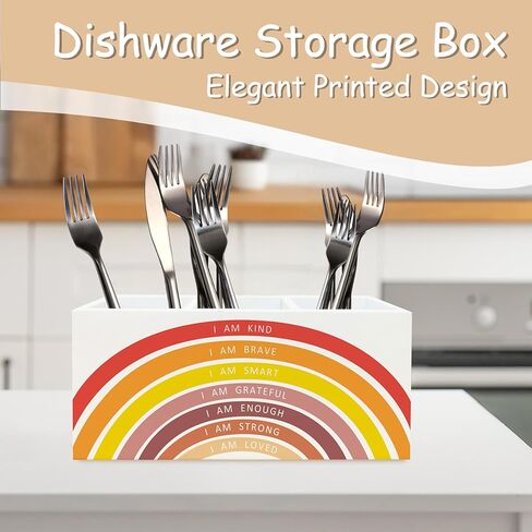 Boho Rainbow Ebordations Eversipations Pen Pency Pency For School Classroom Desk ، أنا طيب شجاع Smart Smart Inspiration Makeup Brush Holder منظم للحمام الغرور in Kuwait