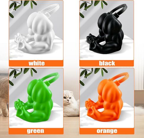 سلاح عضلات القطط المضحكة ، ذراع رقبة القط ثلاثية الأبعاد مع العضلات ، ملحق أزياء القطط في عيد الهالوين للباس الحيوانات الأليفة ، تأثيري ، حفلات وصور (أسود) in Kuwait