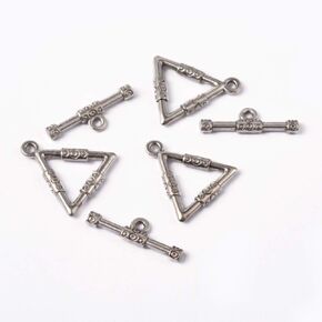 Beadthoven 10Sets Tibetan Style Rose IQ Toggle Clasps for Valentine's Jewelry Making Lead Antique Silver Necklace Bracelets Clasp Sets DIY Crafts Finding Accessory Free & Cadmium Free & Nickel Free in Kuwait