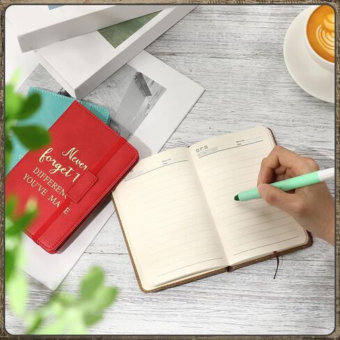 24 Pcs Thank You Gifts A6 Leather Journal Bulk May You Be Proud of The Work Appreciation Employee Gifts Small Notepad Inspirational Notebooks for Men Women Coworker (Black,Thank You) in Saudi Arabia