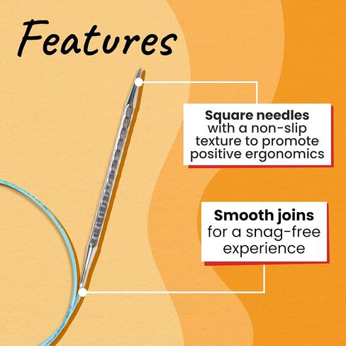 addi Rocket2 [Squared] Circular Knitting Needles - 32 Inch, US 11 (8.0mm) in Saudi Arabia