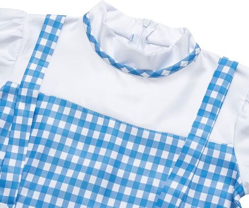 Halloween Girls Book Character Costumes Dorothy Dress with Socks Basket Accessories Set in Saudi Arabia