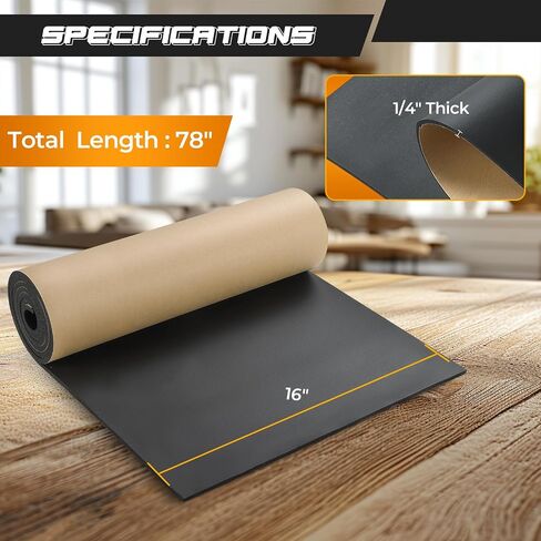 NATGAI Sponge Neoprene with Adhesive Foam Rubber Sheet 1/8" Thick X 12" Wide X 24" Long, Cut to Multiple Dimensions and Lengths - DIY, Gaskets, Cosplay, Costume, Crafts in Kuwait