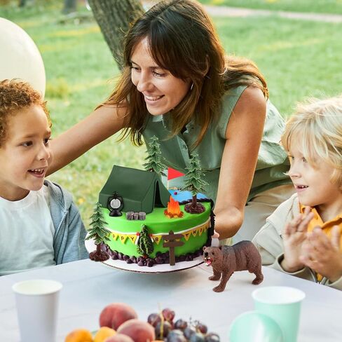 Hooqict 21 Pieces Golf Cake Decorations with Mini Cart, Ball, Clubs, Red Flag Golf Cake Toppers & Cupcake Toppers for Men Sports Themed Birthday Party Decorations Supplies in Kuwait