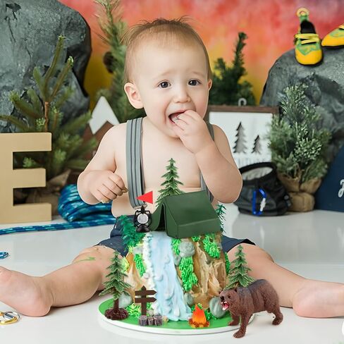 Hooqict 21 Pieces Golf Cake Decorations with Mini Cart, Ball, Clubs, Red Flag Golf Cake Toppers & Cupcake Toppers for Men Sports Themed Birthday Party Decorations Supplies in Kuwait