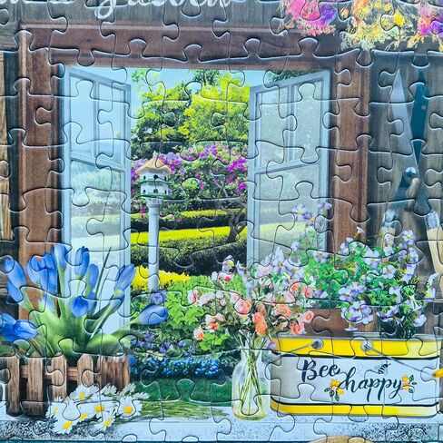 500 Piece Puzzles for Adults - 21" x 15" Jigsaw Puzzles - Difficult Puzzles for Adults Challenging - Purrfect Picnic in Saudi Arabia
