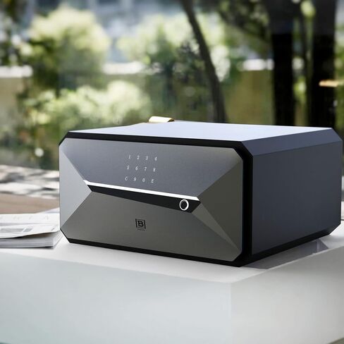 بصمات الأصابع Smart Safe Box Security مع مفتاح ، 1.2 Cubic ، صندوق أمان للمكتب المنزلي (1.2 قدم مكعب-30 عامًا) in Saudi Arabia