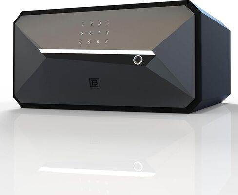 بصمات الأصابع Smart Safe Box Security مع مفتاح ، 1.2 Cubic ، صندوق أمان للمكتب المنزلي (1.2 قدم مكعب-30 عامًا) in Saudi Arabia