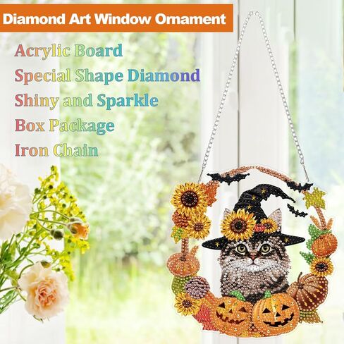 Ceovr Christmas Hanging Diamond Painting ، Snowman Shape Shape Diamond Art ، Winter Winter DIY GEM Art Craft للبالغين ، ديكور حديقة المنزل الأكريليك مع سلسلة ، صندوق صندوق 7.79x7.7in in Kuwait