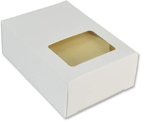 Crafter's Choice Kraft Square with Round Window Soap Box - Homemade Soap Packaging - 100% Recycled Materials - Made in USA! - 50 Pack in Kuwait