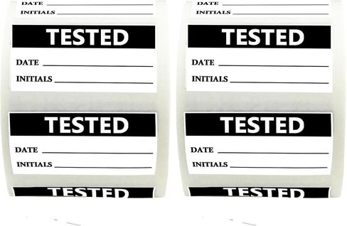 Tested Label Stickers 1.5" x 0.75" Manufacturing Inspection QC Passed Tested Labels Inventory Quality Control Inspection Stickers OK Passed Accepted Labels (Pack-500) in Saudi Arabia