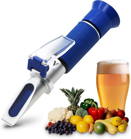 AMTAST Hand Held DEF AdBlue Refractometer Tester for Urea Concentration in Diesel Exhaust Fluid Aqueous Urea Solution with ATC Automatic Temperature Compensation Measuring Range 0-40% (Copper) in Kuwait