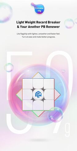 Bukefuno GAN 11 Air 3x3 Magic Speed Cube Puzzle Magic GAN11 Air 3x3 Cube Toy Frosted Surface (No Magnets) in Saudi Arabia
