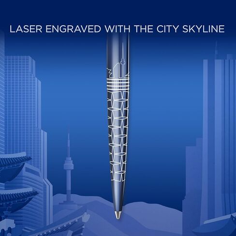 Parker Jotter Ballpoint Pen | Special Edition | Miami Turquoise with Chrome Trim | Medium Point | Blue Ink | Gift Box in Kuwait