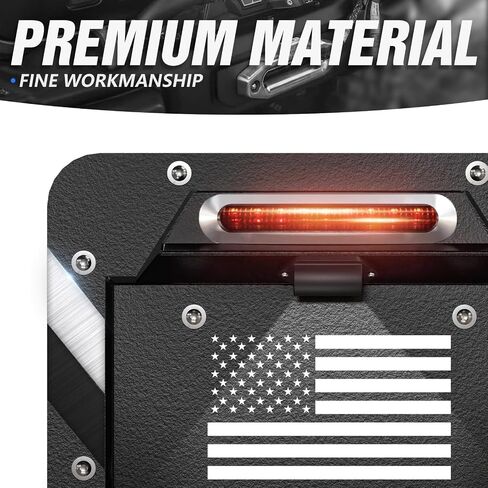 Universal Flip-Up Front License Plate Frame for 10" Hawse Fairlead Mount Compatible with Ford Dodge Chevy Jeep GMC Toyota Honda Pickup Truck & Off-Road Car, Bumper Licence Bracket Holder in Saudi Arabia
