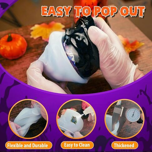 LET'S RESIN Ghost Shape Resin Earring Molds, Silicone Molds for Epoxy Resin with Earring Accessories, Jump Rings, Epoxy Resin Molds for DIY Keychain, Table Decoration, Earring in Saudi Arabia