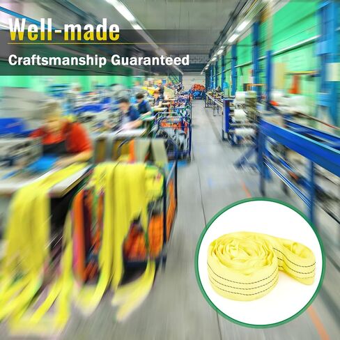 4 قطع من أشرطة رفع البوليستر لرفع الأشياء شديدة التحمل، حبال رفع مستديرة لا نهاية لها من البوليستر لرفع البضائع القطر 5300 رطل، سعة رأسية 4240 رطل، سلة 10600 رطل (4 أقدام) in Kuwait