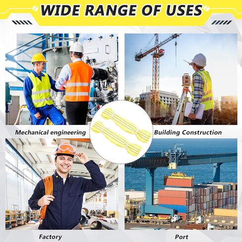 4 قطع من أشرطة رفع البوليستر لرفع الأشياء شديدة التحمل، حبال رفع مستديرة لا نهاية لها من البوليستر لرفع البضائع القطر 5300 رطل، سعة رأسية 4240 رطل، سلة 10600 رطل (4 أقدام) in Kuwait