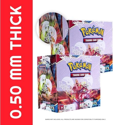 EVORETRO Display Case Protector Compatible with Pokémon TCG Sword & Shield Charizard Ultra Premium Collection Box (Pokemon Collection Box NOT Included) 0.50mm PET Plastic Protector Case in Kuwait