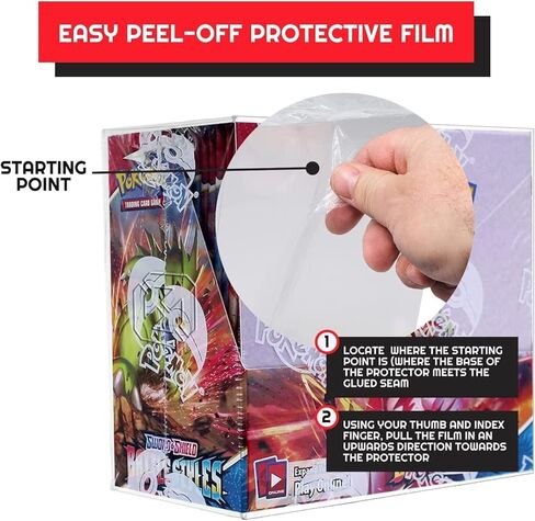 EVORETRO Display Case Protector Compatible with Pokémon TCG Sword & Shield Charizard Ultra Premium Collection Box (Pokemon Collection Box NOT Included) 0.50mm PET Plastic Protector Case in Kuwait