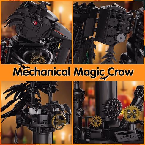 مجموعات لبنة Bat Halloween Bat للبالغين ، متوافقة مع Lego ، 839pcs Bat Model Toy Home and Office Decor in Saudi Arabia
