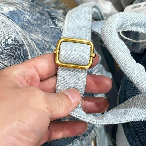 BIKICOCO مشبك معدني لضبط الشرائح ثلاثي الانزلاقات مع شريط مركزي متحرك، للأشرطة، 1 × 0.8 بوصة in Kuwait