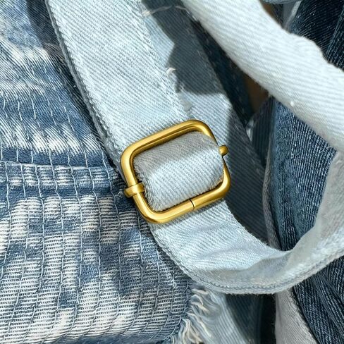 BIKICOCO مشبك معدني لضبط الشرائح ثلاثي الانزلاقات مع شريط مركزي متحرك، للأشرطة، 1 × 0.8 بوصة in Kuwait