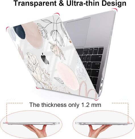 Compatible with MacBook Air 13 inch Case 2022 2021 2020 2019 2018 for Mac A2337 M1 A2179 A1932 Cover Touch ID, Crystal Colorful Lion Plastic Laptop Hard Shell Keyboard Skin Screen Protector in Kuwait