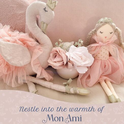 Mon Ami Cute Pink Swan Plush Doll, 20 inches in Saudi Arabia