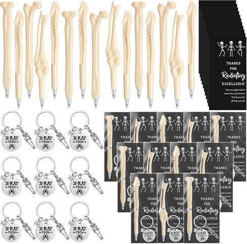 10 Set X-Ray Technologist Week Gift Bulk Bone Pen National Radiologic Technology Week Thank You Keychain Appreciation Gift for Radiologic Technologist Technician Employee Coworker Christmas in Saudi Arabia