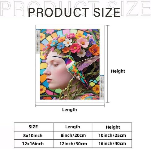 yvkew 5d diamond painting beauty bird bird creative craft craft craft reoft project project medialist rection style style canvas material material colorful clatful on yellow roses 12x16 inch in Saudi Arabia