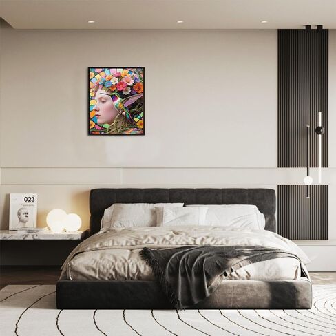 yvkew 5d diamond painting beauty bird bird creative craft craft craft reoft project project medialist rection style style canvas material material colorful clatful on yellow roses 12x16 inch in Saudi Arabia
