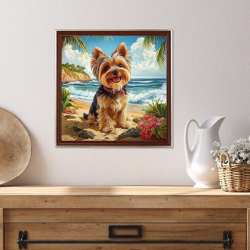 Miwixy Christmas Dog Diamond Art Kits للبالغين ، مجموعة طلاء Diamond Diamond Tree ، 5D ، القماش الماس الكامل الماس للحيوان للمبتدئين ديكور الجدار المنزلي 12 × 12 بوصة in Saudi Arabia